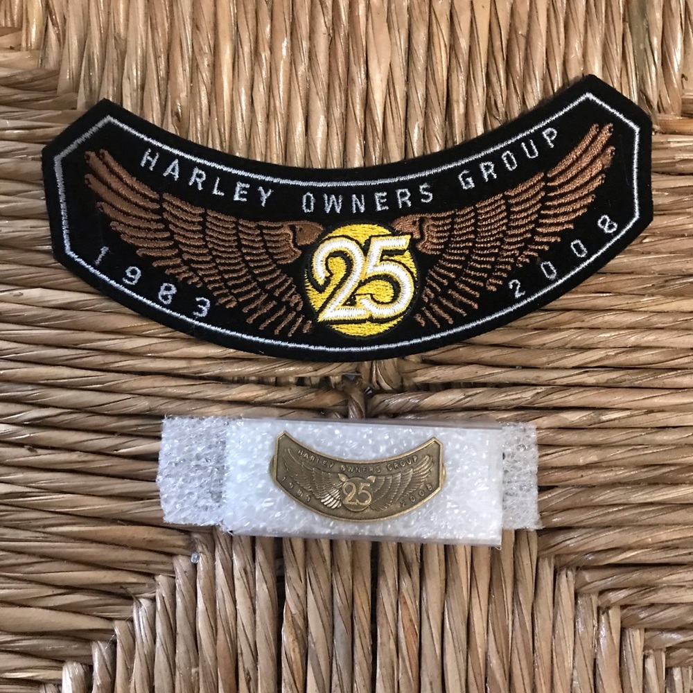 Harley-Davidson HOG 2008 Rocker Patch & Pin Set